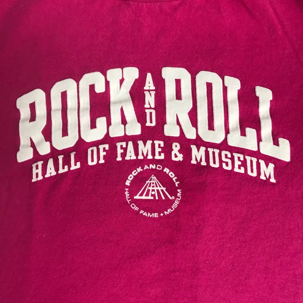 3 for $15 Rock & Roll Hall of Fame Kids Champion Pink Tshirt Short Sleeve Top - Picture 2 of 5